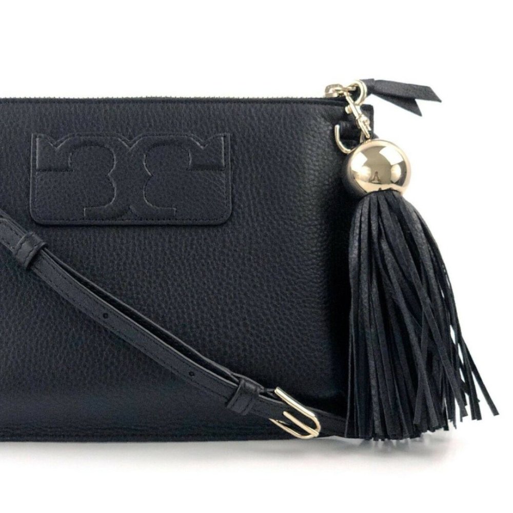 Tory Burch black leather crossbody bag